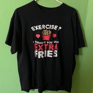 Black T-Shirt with Decal